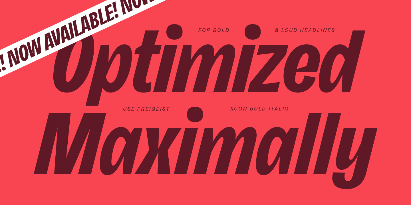 Example font Freigeist XWide #8